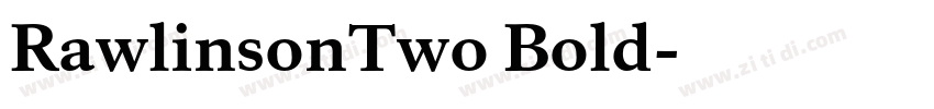 RawlinsonTwo Bold字体转换